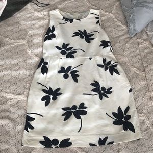 Black and white J. Crew dress